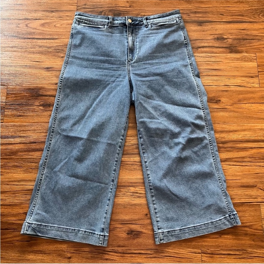 Oat Brand - High-Rise, Wide Leg, Cropped Women’s Jeans